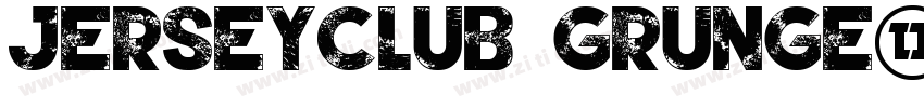 JERSEYCLUB GRUNGE字体转换